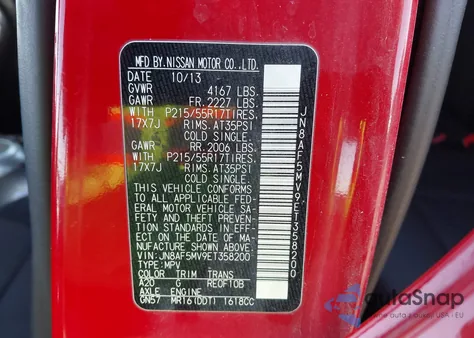 2014 Nissan Juke S z USA, uszkodzony, nr VIN JN8AF5MV9ET358200